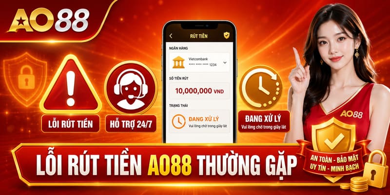 Các lỗi thường gặp khi rút tiền AO88