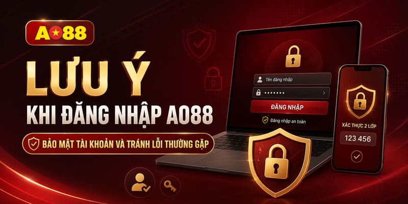 Lưu ý bảo mật khi đăng nhập AO88
